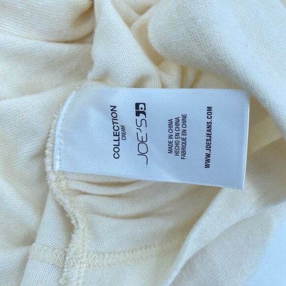 JOE’S JEANS SIZE LARGE LONG SLEEVE TWIST WRAP TOP CREAM Faux Wrap NWT SEE DESC - Picture 11 of 12
